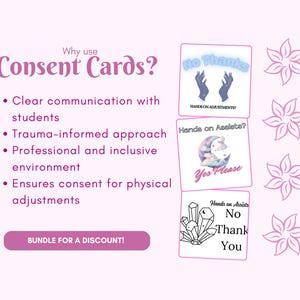 Cartes de consentement pour le yoga - Lot de 20 (10 modèles) - Oui/Non ajustement physique - Téléchargement numérique - Fournitures et ressources imprimables pour professeur de yoga