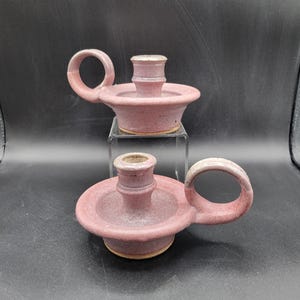 Vintage Studio Pottery Candlesticks