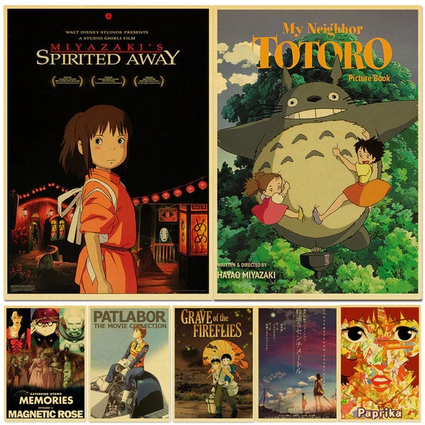 Anime Movie Posters - Hayao Miyazaki + More