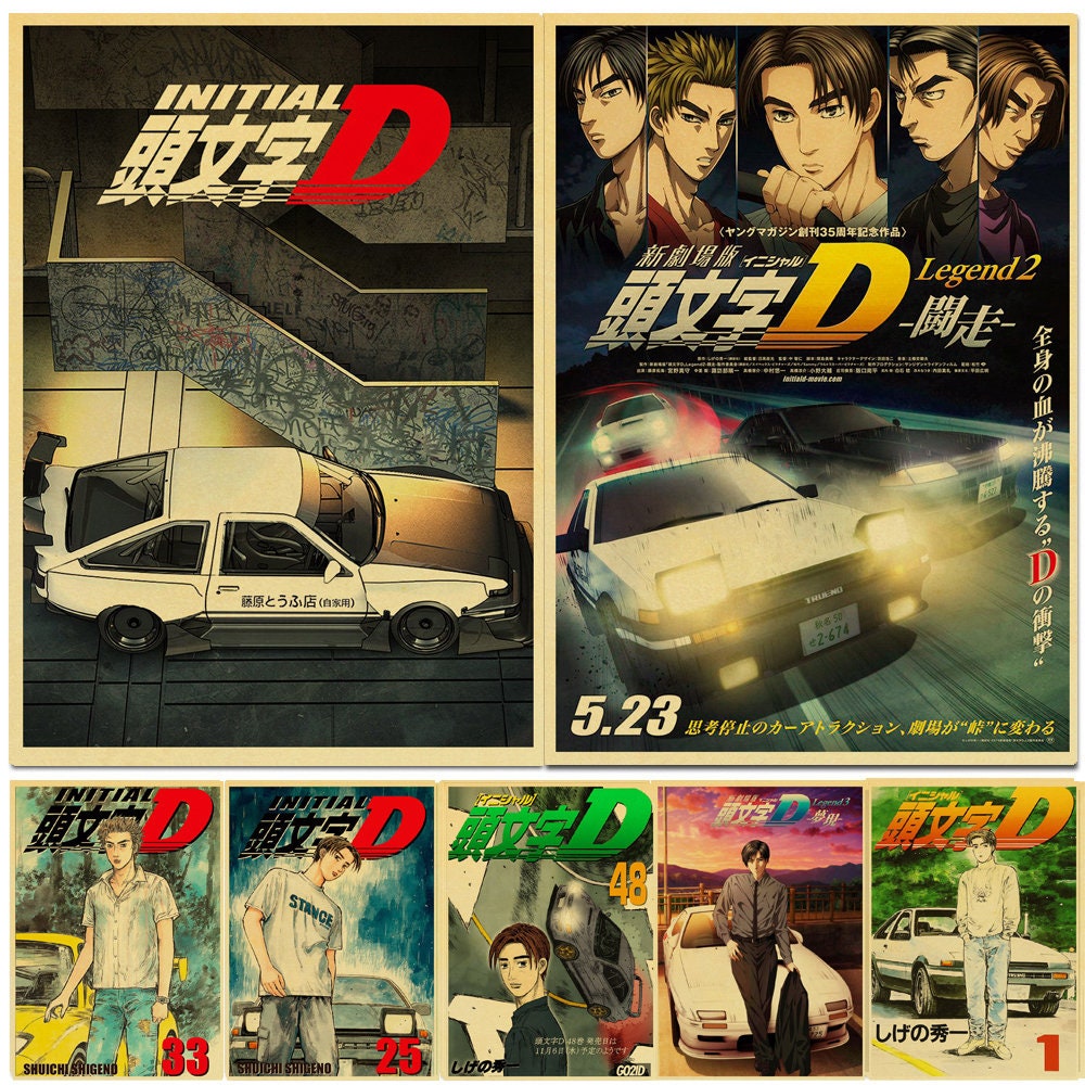 Initial D Anime Poster – Apparel By Enemy