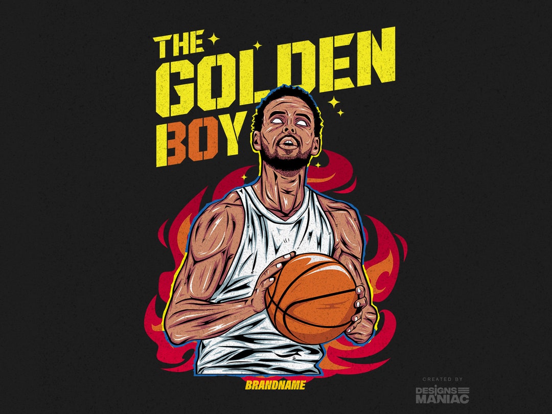 Editable the Golden Boy Tshirt Design PSD Ready to Print Poster Wall