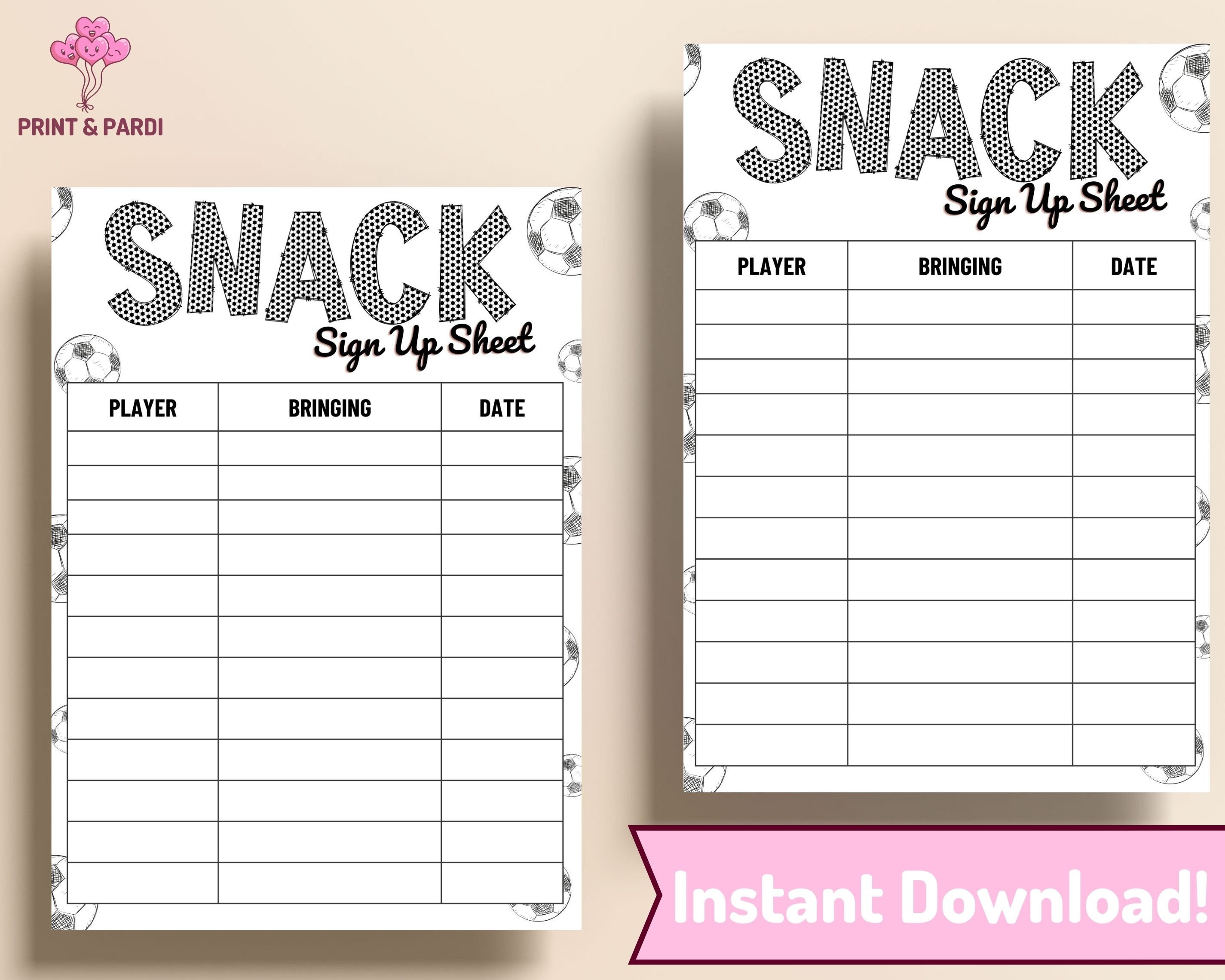 Editable Snack Sign up Sheet Soccer, Kids Sports Snack Sign up Sheet Editable Snack Sign up Sheet Soccer, Kids Sports Snack Sign up Sheet