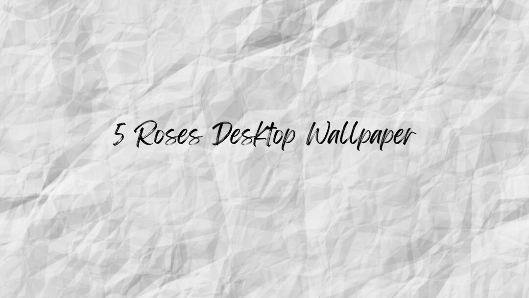 5 Roses Desktop Wallpaper Etsy