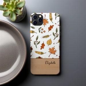 Fall Pattern D Phone Case, Fits iPhone 14, 14 Pro, 14 Plus, 14 Pro Max, 13, 13 Mini, 13 Pro, 13 Pro Max, iPhone 12&#39;s, 11&#39;s, X, XR, XS
