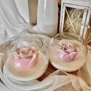 Rose candle