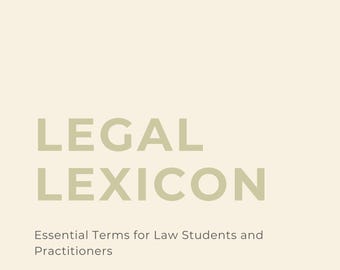 Legal Lexicon A-Z E-Book