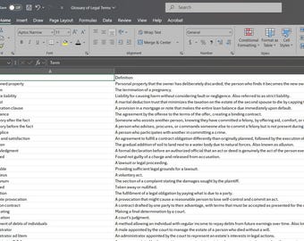 Legal Terminology Database