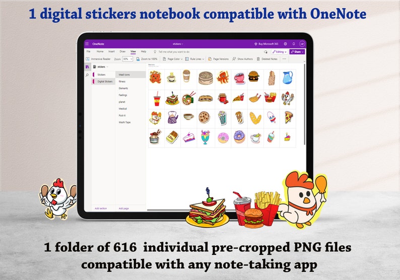 Onenote Digital Planner 2024 2025 , Hyperlinked Onenote Planner