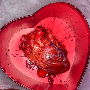 My Bloody Valentine Inspired Wooden Heart Box, Candy Box