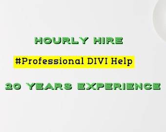 Hourly Professional DIVI for WordPress Help