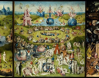 Hieronymus bosch the garden of earthly delights 1500 1510 Famous Painting 4K Digital product ,Printable in different sizes,Smart TV,laptop,