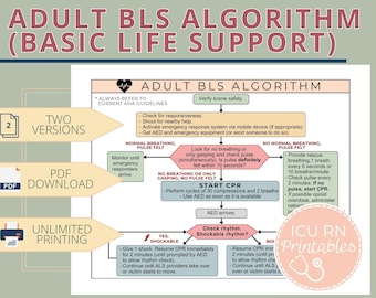 Hoja de referencia de soporte vital básico (SVB) para adultos / Descarga en PDF imprimible