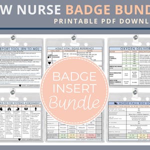 Neues Krankenschwester-Abzeichen-Bundle |  Druckbare PDF-Download