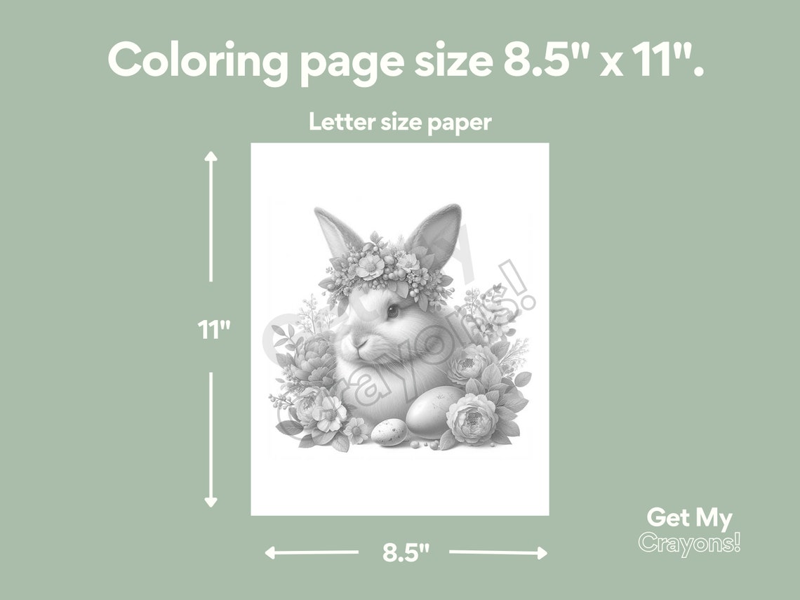 Adorable Easter Bunny Coloring Pages, for Adults, Teens, and Kids 20 ...