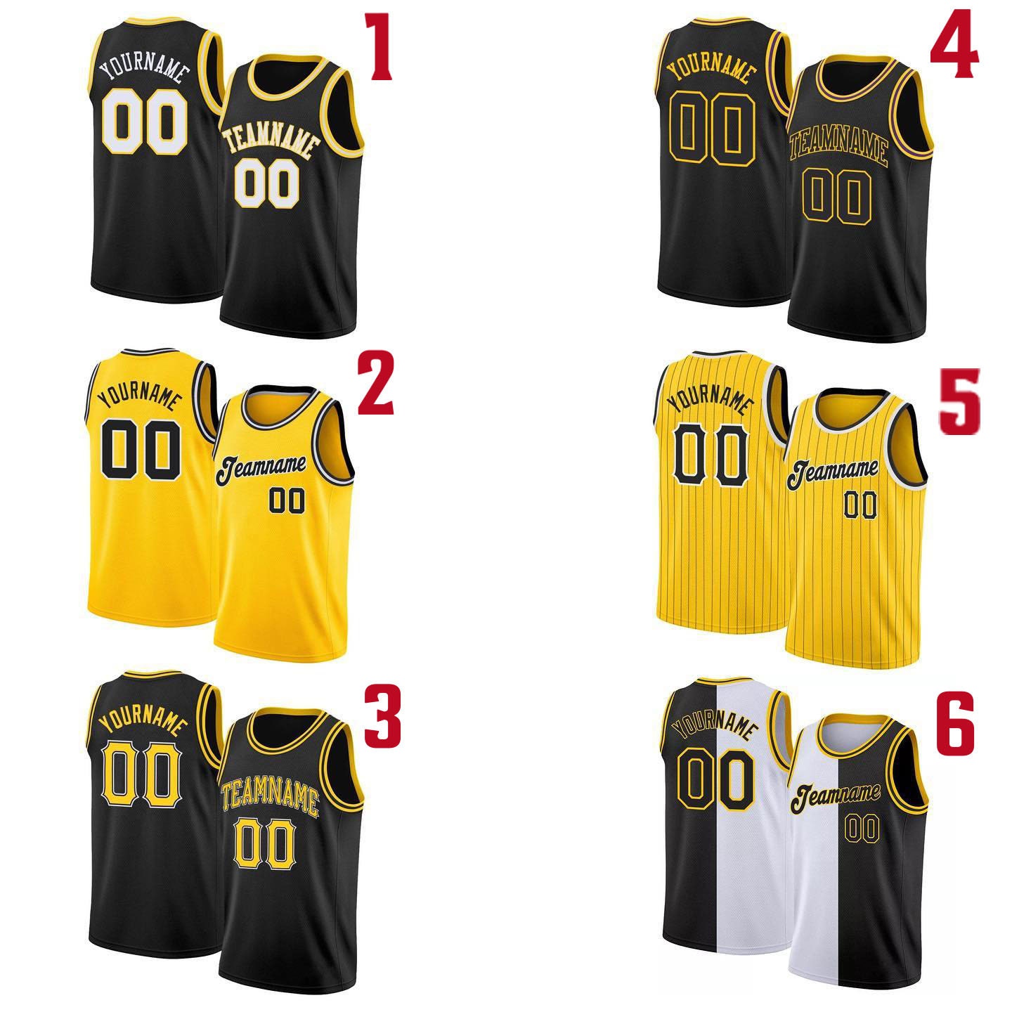 Custom Basketball Jersey Please tell Personalized Team Name and Number  after buy