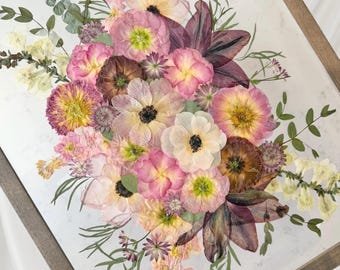 Wedding Flower Bouquet Gift for Bride Preservation Wedding Bouquet Frame Preservation Pressed Flower Keepsake with Invitation Wedding Flower