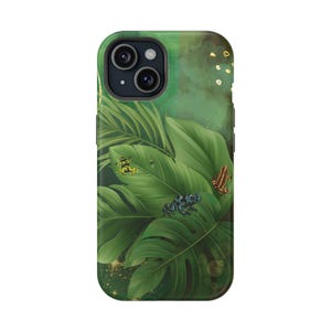 Kikker slagvaste mobiele telefoonhoes, pijlgifkikker ontwerp, beschermhoes, cadeau voor natuurliefhebbers