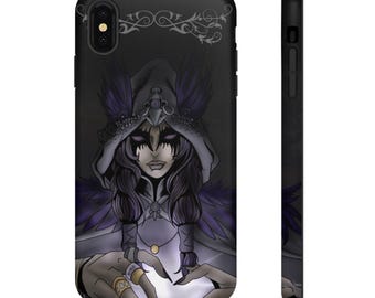 Raven Queen Phone Case, Original Art, DnD Phone Case, Sorceress Phone Case,