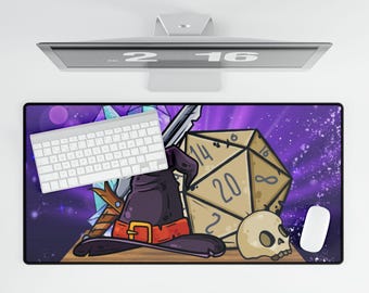 Gaming Mouse Pad, Dungeons and Dragons Desk Mat, DnD Table Protector, Custom Desk Cover, Extra Large Gaming Pad