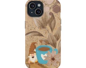 Coffee Lover Gnome Cell Phone Impact-Resistant Case