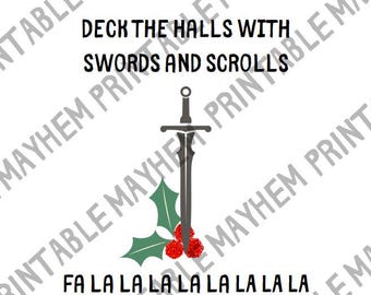 Christmas Dungeons and Dragons Cricut Patterns, DnD Christmas, Cricut pattern, Dungeons and Dragons, DnD Cricut Designs, Critmas