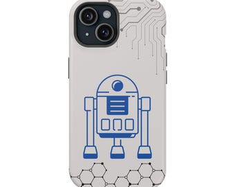 Star Wars Blue Droid Cell Phone Case, Impact-Resistant iPhone Cover, Disney Inspired, Phone Accessory, Geek Gift
