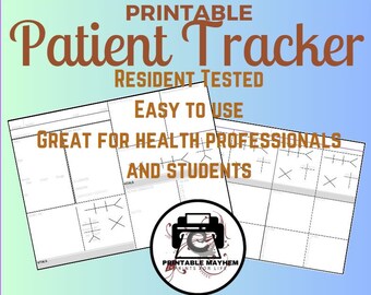 Personalized Patient Tracker Notebook, Health Journal Diary, Medical Record Log, Doctor Appointment Planner