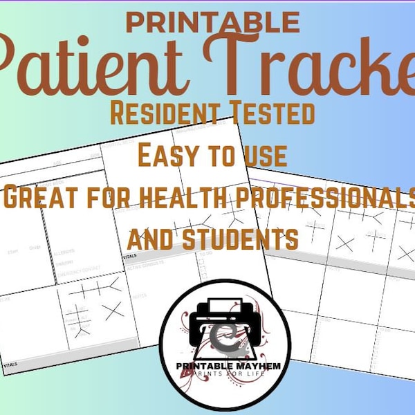 Patients Tracker - Etsy