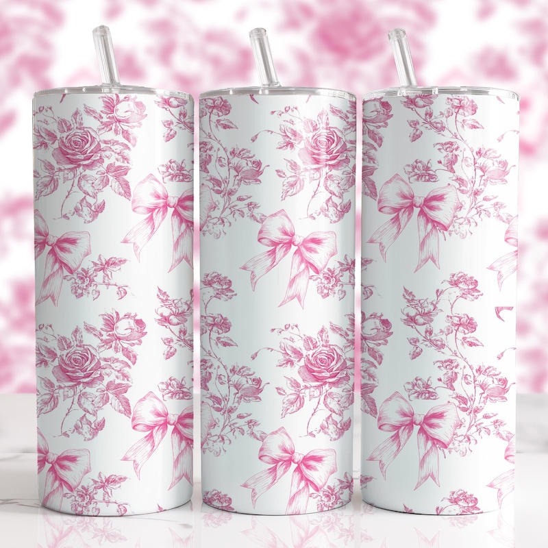 Pink Floral Pencil Cup - Etsy