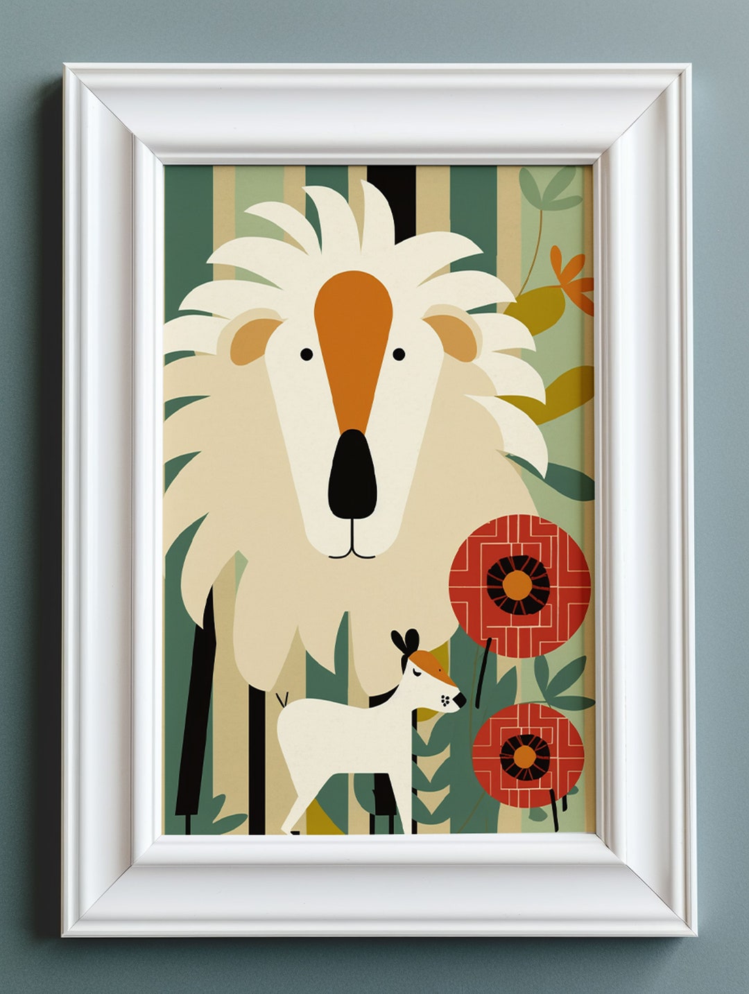 A Picture of a Lion and a Lamb | Printable Copy - Etsy