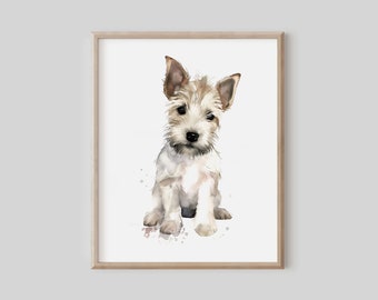 Een helder beeld van een babyhond voor de kamer van mijn kind | Afdrukbare ontwerpen