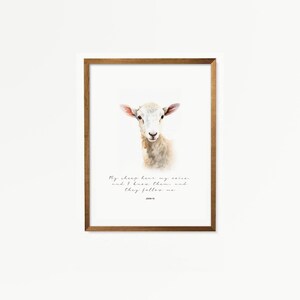 A Stunning Picture of a Lamb for My Child&#39;s Room | Printable Designs