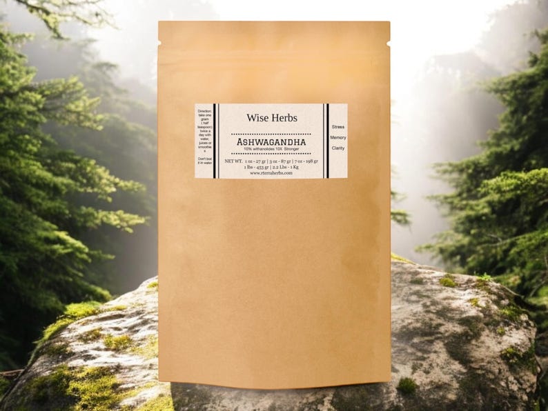 Shop organic ashwagandha, extract powder, memory booster, focus, stress relieve. wellness supplement, mood supplement, memory supplement
