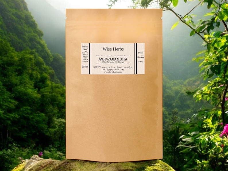 Shop organic ashwagandha, extract powder, memory booster, focus, stress relieve. wellness supplement, mood supplement, memory supplement