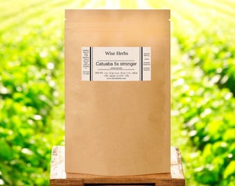Brazilian Catuaba | High Potency | Catuaba Extract Powder | Serotonin Dopamine | Organic Catuaba Bark Powder | Wellbeing Support | Organic