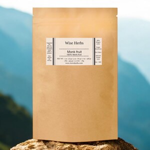 Shop Organic Monk fruit - Luo Han Guo | 100% Monk Fruit | No Fillers | Natural Sweetener | Organic | Cruelty-Free | Vegan |  No Filler |  No GMO