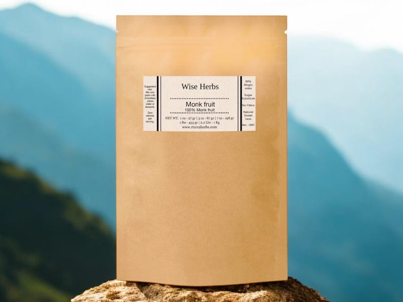 Shop Organic Monk fruit - Luo Han Guo | 100% Monk Fruit | No Fillers | Natural Sweetener | Organic | Cruelty-Free | Vegan |  No Filler |  No GMO