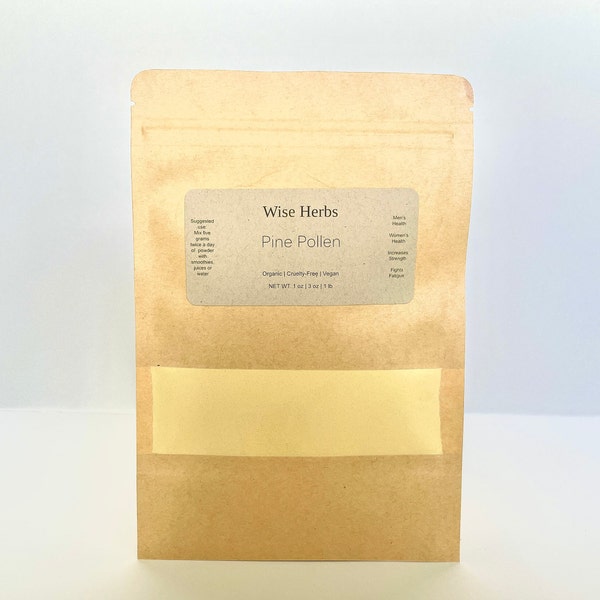 Pine Pollen Powder | Vitality | Cracked Broken Cell Wall | Organic |