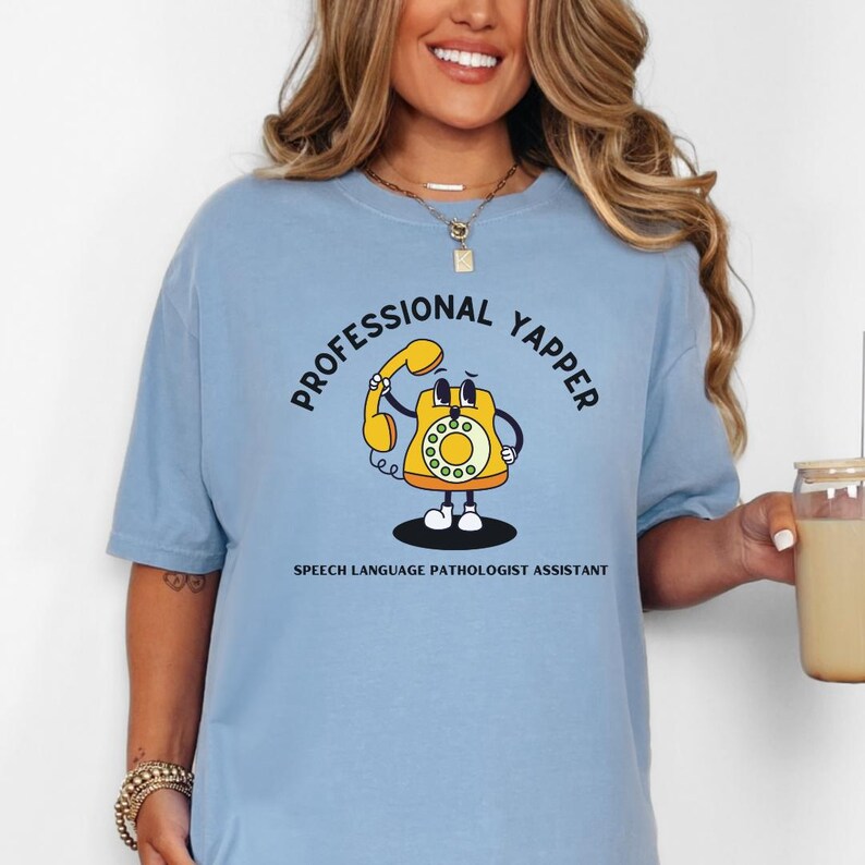SLPA Shirt Comfort Colors Professional Yapper Shirt Speech Language ...