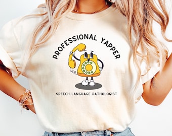 Speech Therapy Shirt Comfort Colors Speech Therapist TShirt Aesthetic Speech Language Pathologist SLP Tee Cute SPLA Top for Work Funny