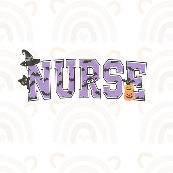 Nurse PNG Halloween Spooky Nurse Digital Download Retro Stethoscope PNG File Nursing Png Nurse Life Png Fall Autumn Nurse Png