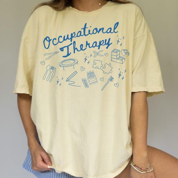 Occupational Therapy Shirt Pediatric OT Shirt Comfort Colors OT Shirt Minimalist Occupational Therapy Assistant Tee OTA Gift