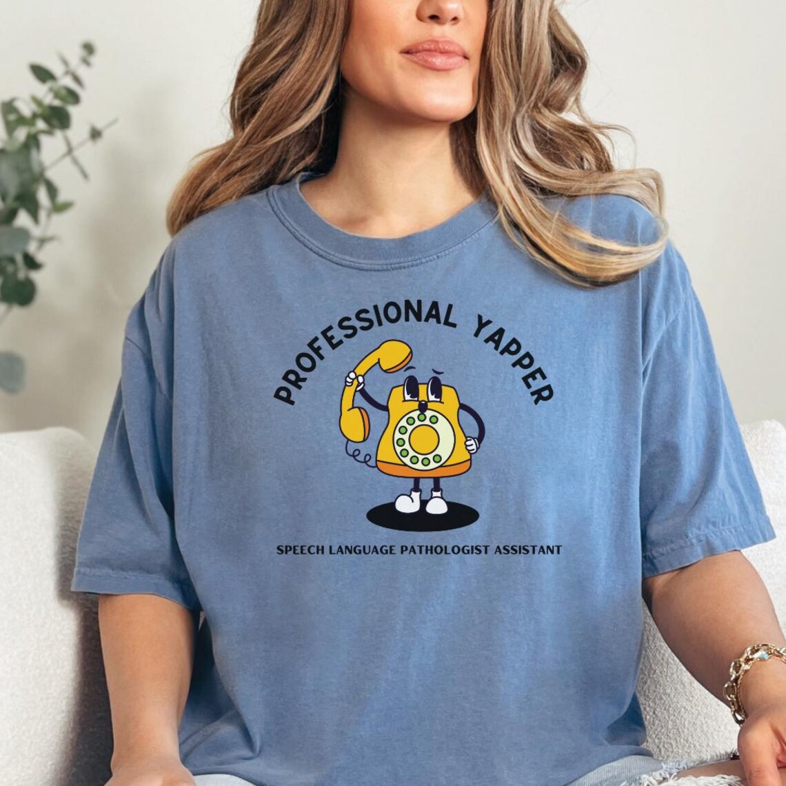 SLPA Shirt Comfort Colors Professional Yapper Shirt Speech Language ...