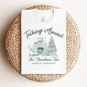 Chemise d'orthophonie Chemise de Noël orthophoniste Tee-shirt d'orthophoniste vintage T-shirt d'orthophoniste hiver cadeau SLP