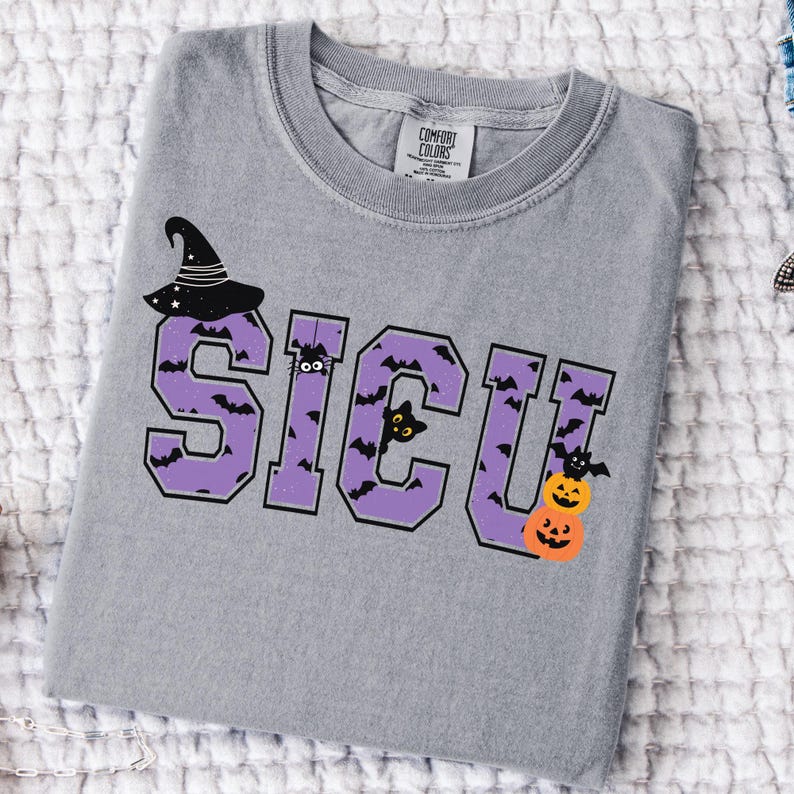 SICU Nurse Shirt Halloween Surgical Intensive Care Unit Nurse Shirt ...