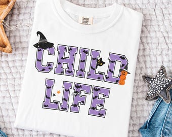 Child Life Shirt Halloween Child Life Specialist Shirt Comfort Colors CLS TShirt Spooky CCLS Graphic Tee Child Life Graduation Present