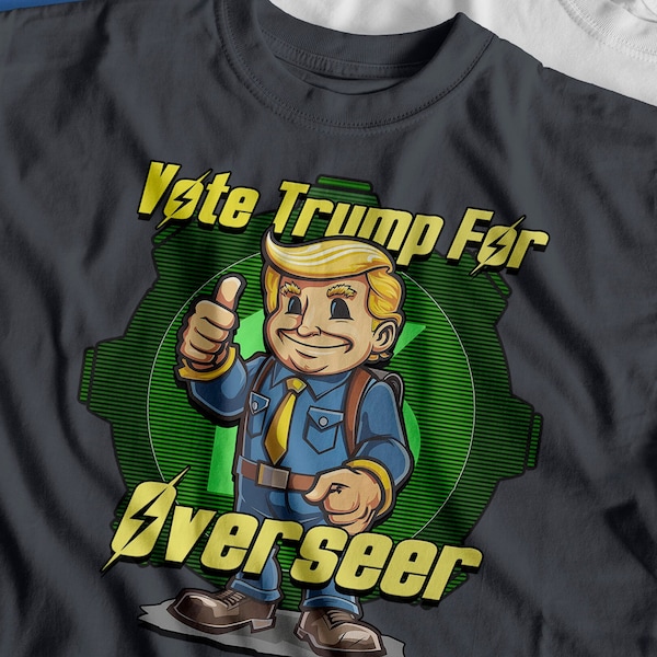 Donald Trump Fallout Vault Boy Funny General Election 2024 Tshirt Fallout TV Show Fallout 4 Fallout New Vegas Inspired Unisex Funny Tshirt