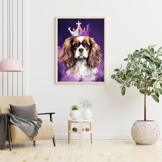 Cavalier King Charles Spaniel Umbrella - Purple Cavalier King Charles Spaniel Umbrella - Purple