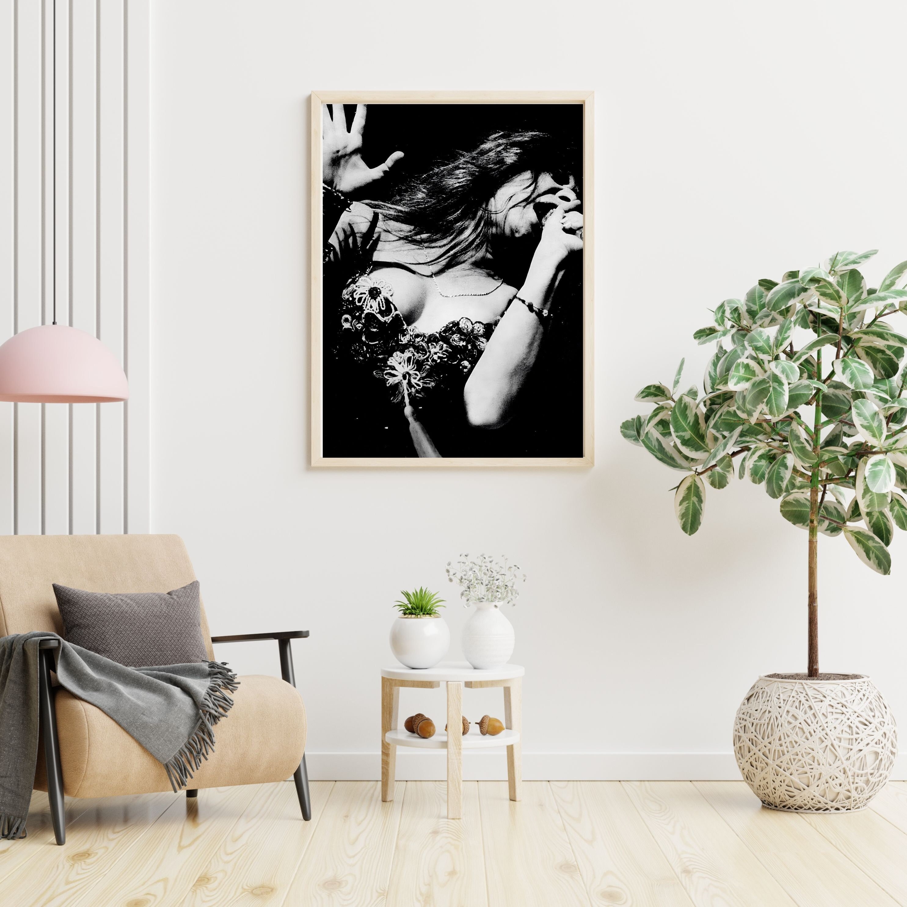 Janis Joplin | Beautiful Black and White Vintage Photo of Blues Singer  | Classic Rock Music | Digital Download | Retro Printable Wall Art