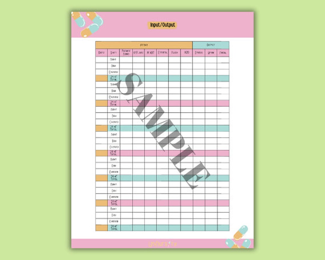 Simple Output Log Input & Output Log - Etsy